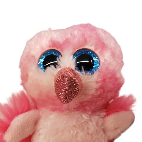 Keel Toys MINI MOTSU 4" Bean Bag Plush Single FIONA Pink Bird Blue Sparkle Eyes - Picture 6 of 9